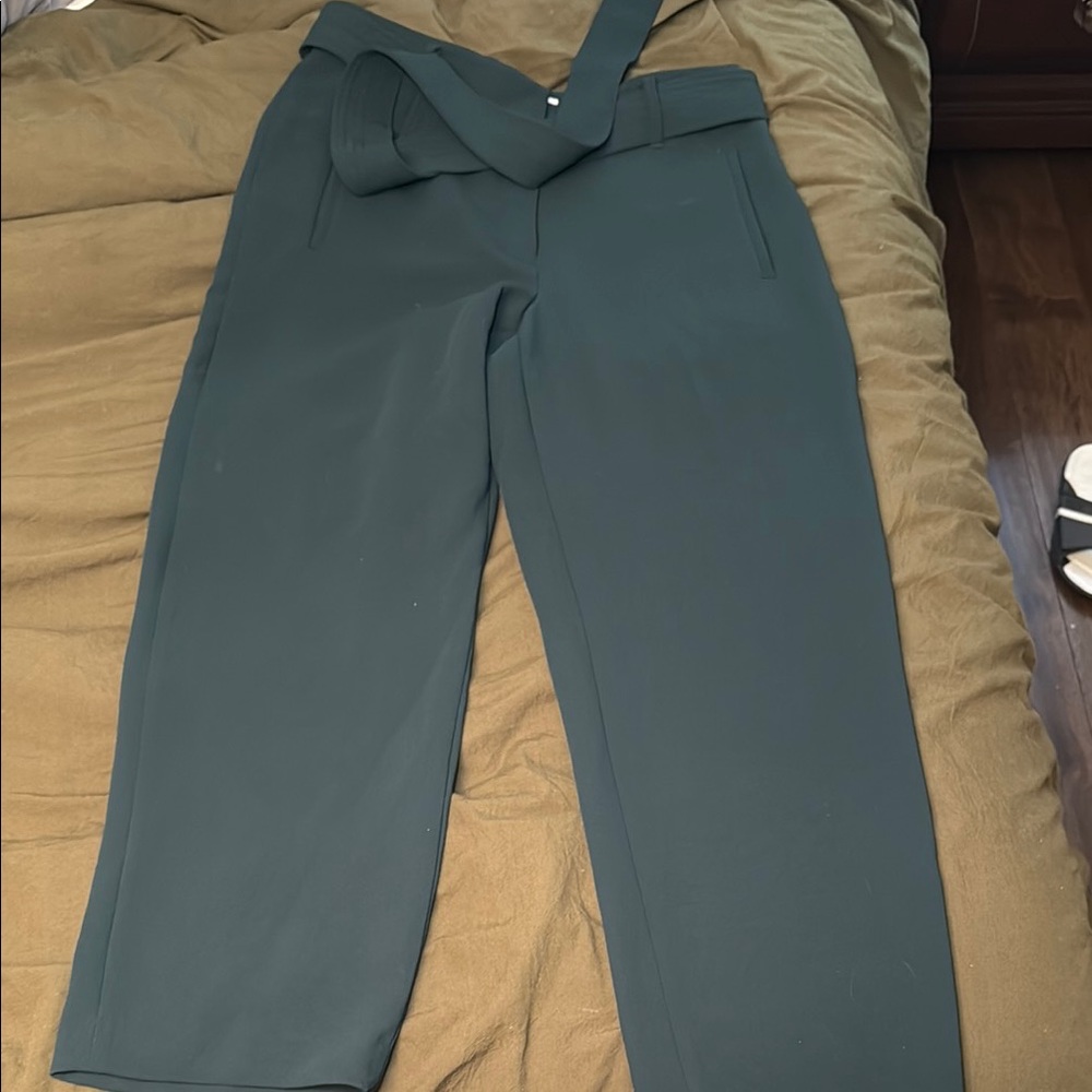 Wilfred Tie-front pant in scarab